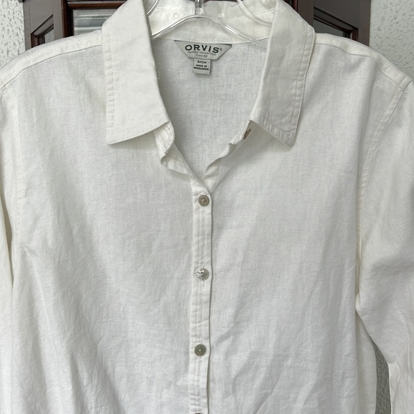 Women's Orvis Line Blend Button Down Shirt in EUC - Picture 2 of 9